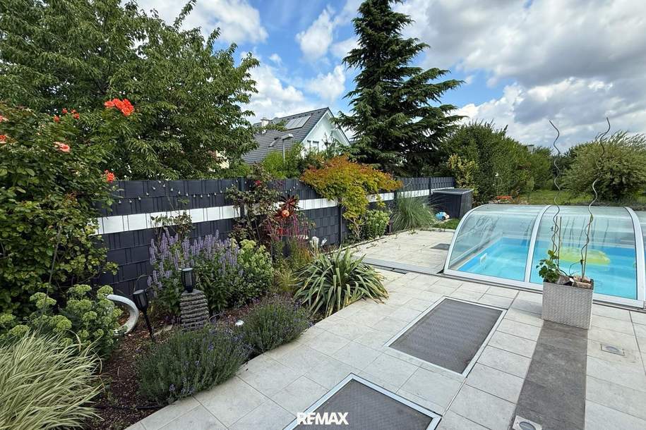 Großes Grundstück mit Pool und wundervoller Ruhe - was will man mehr!, Haus-kauf, 599.000,€, 1220 Wien 22., Donaustadt