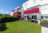 Highlight: Gartenwohnung mit Terrasse &amp; 2 Tiefgaragenplätzen – Wohnen im Grünen, nahe Wien