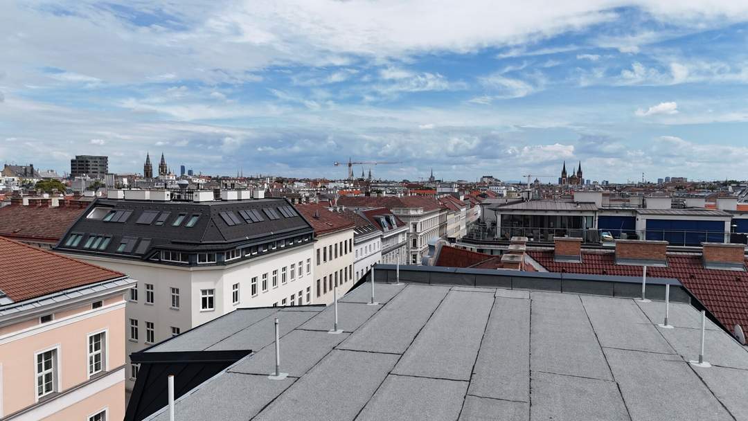Penthouse Dachgeschoss I Dachterrasse mit Fernblick über die Dächer von Wien I Erstbezug I