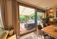 Modernes Holz-Bungalow mit Pool, Sauna & Südgarten | Wohnen wie im Urlaub in 1210 Wien