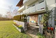 Moderne 2-Zi Terrassenwohnung in Winklarn, ca. 42m², möbliert, 2 Stellplätze, Schwimmteich, ruhige Lage