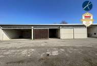 Firmensitz / Betriebsobjekt mit 320m² Büros, 400m² Hallen/Garagen &amp; 750m² Lagerplatz