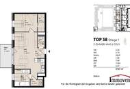 TOPLAGE und ERSTBEZUG: Hofseitige, moderne 2-Zimmerwohnung mit Balkon! Besichtigung ab Februar 2025 möglich!