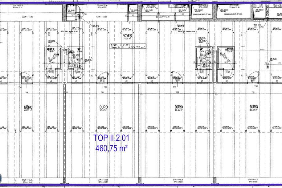 460,75 m² Bürofläche im 1. OG, Gewerbeobjekt-miete, 1220 Wien 22., Donaustadt