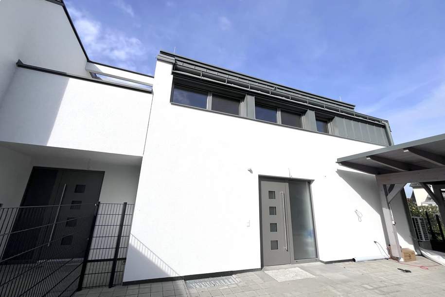 Erstbezug !! Traumhafte Doppelhaushälfte , Wohnkeller mit Garten und 2 Stellplätzen!, Haus-miete, 2.500,00,€, 2353 Mödling