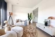 DANUBE FLATS | Exklusive vollmöblierte 2-Zimmer-Wohnung mit Skyline-Blick | Fitness, Pool und Spa