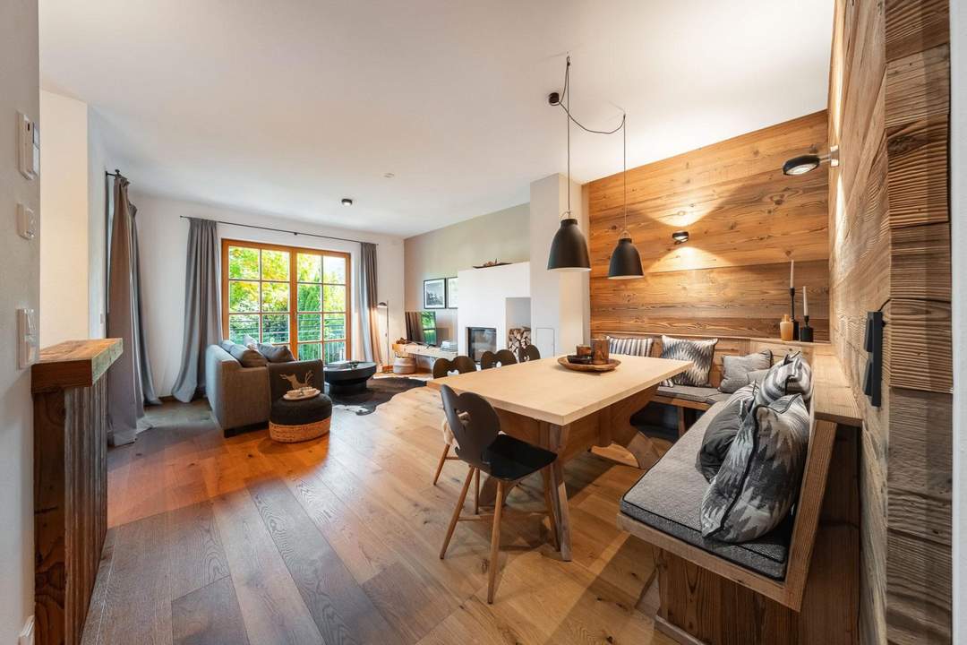 Exklusive Gartenwohnung - Wohngenuss mit Bergblick