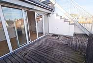 TERRASSENHIT, DACHGESCHOSS, 138 m2 Maisonette mit 45 m2 Terrasse, 3 Zimmer, Wohnküche, Wannenbad, Rembrandtstraße