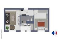 Top moderne 2 Zimmer Wohnung mit sonniger Aussicht