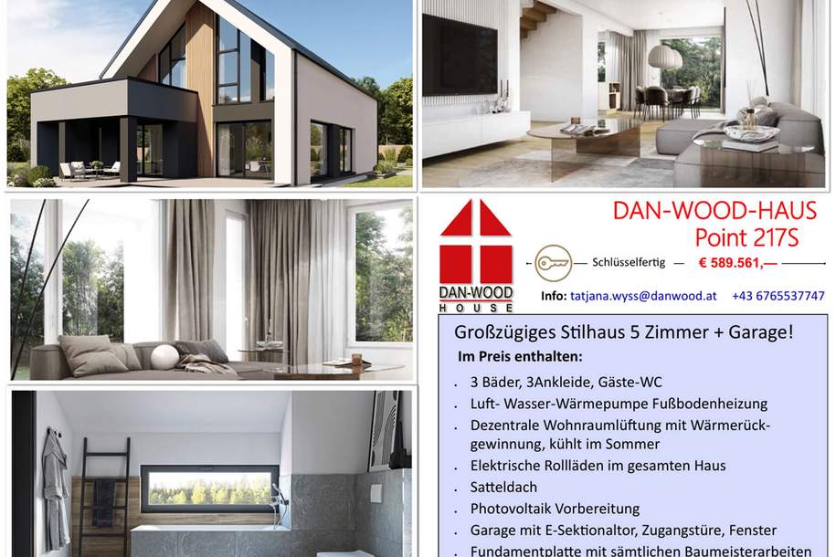 TRAUMHÄUSER FÜR´S LEBEN IN DER STEIERMARK, BURGENLAND UND KÄRNTEN BEZUGSFERTIG MIT GARAGE! (Provisionsfrei), Haus-kauf, 435.747,€, 7540 Güssing