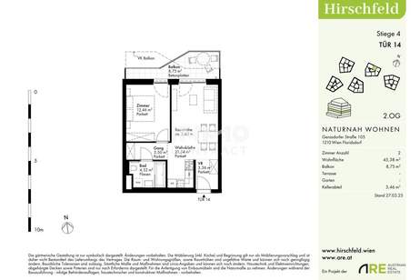 Hirschfeld: Neu und provisionsfrei - Schnäppchen Hit mit Balkon, Wohnung-kauf, 270.000,€, 1210 Wien 22., Donaustadt