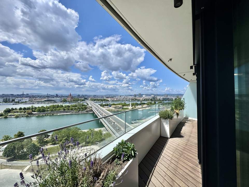 Exklusives City-Refugium am Wasser: Den schönsten Ausblick auf Stephansdom, Prater & Neue Donau