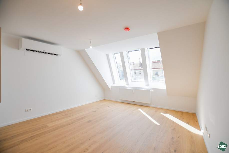 Erstbezug nach Sanierung: Charmante 2-Zimmer-Dachgeschoßwohnung mit Top-Lage, Wohnung-miete, 1.199,00,€, 1120 Wien 12., Meidling