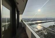 42. Etage: Möbliert - Gym, Pool und Wellnes: Den schönsten Ausblick mit Sonneuntergang auf Kahlenberg