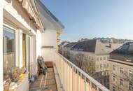 ab 01.03.25: gemütliche 2 Zi. Dachgeschosswohnung mit Terrasse - perfekte Lage - U1 Taubstummengasse!