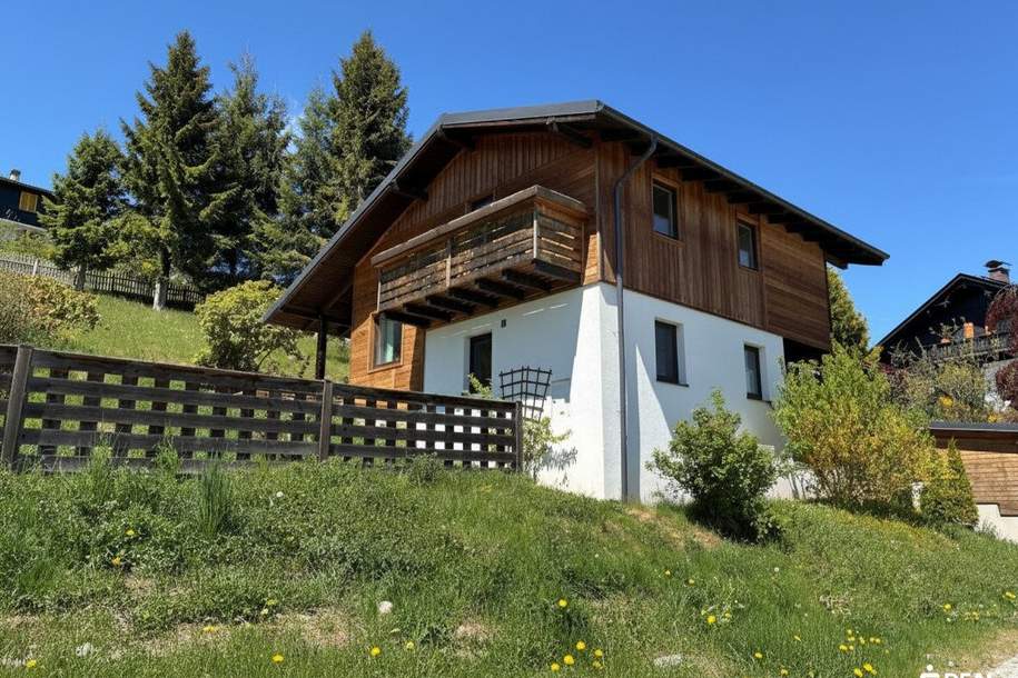 Freizeitwohnsitz! Charmantes Ferienhaus mit herrlicher Aussicht am Rainsberg in Reichenfels!, Haus-kauf, 320.000,€, 9463 Wolfsberg