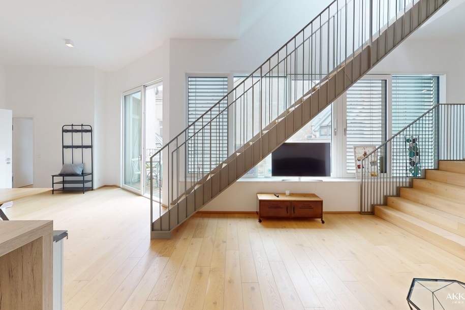 Exklusives Dachgeschossjuwel mit großzügiger Terrasse und Balkon beim Spittelberg, Wohnung-miete, 2.997,27,€, 1070 Wien 7., Neubau