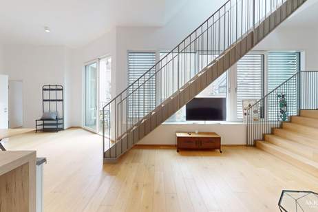 Exklusives Dachgeschossjuwel mit großzügiger Terrasse und Balkon beim Spittelberg, Wohnung-miete, 2.997,27,€, 1070 Wien 7., Neubau