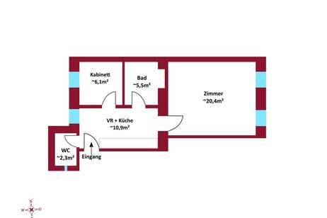 U1 in 5 Minuten erreichbar - Kurzzeitvermietung möglich - Lift im Haus - Zusammenlegung von Wohnungen möglich, Wohnung-kauf, 169.000,€, 1100 Wien 10., Favoriten