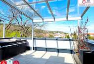 Skyline-Feeling mit Whirlpool &amp; 28 m² privater Dachterrasse-Design Maisonette auf 2 Ebenen