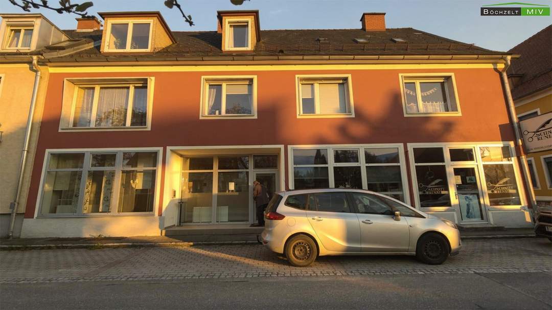 Vielseitig nutzbares Geschäftslokal im Ortszentrum von Weißkirchen – ca. 110 m² plus großem Keller