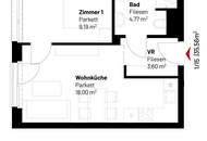 2-Zimmer-Neubauwohnung inkl. Komplettküche und Kellerabteil/ ALF44 Top 1-15