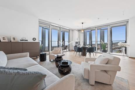 45. Etage - Dem Himmel so nahe - 3 Zimmer Eckwohnung - mit großer Freifläche, Wohnung-miete, 1.100,00,€, 1220 Wien 22., Donaustadt