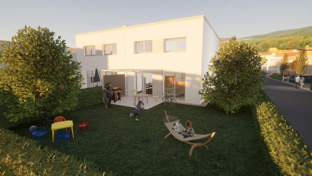 LEISTBARER WOHNTRAUM: PROVISIONSFREI: GARTENGLÜCK MIT VIEL LUXUS AUF EIGENGRUND IN HERRLICHER WOHNLAGE VON KÖNIGSTETTEN IM WIENERWALD