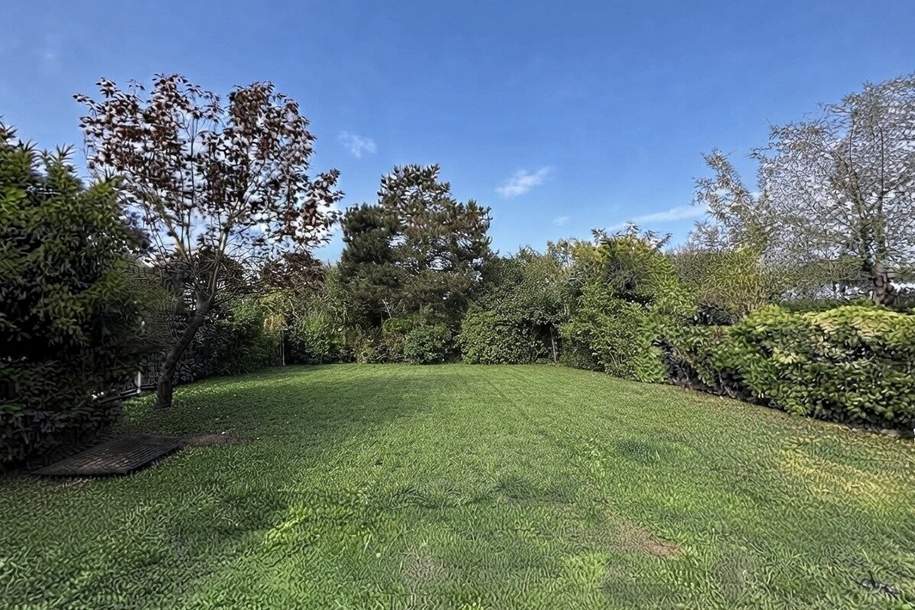 Grundstück mit Potenzial – Bestand sanieren oder neu bauen! | Teilunterkellert | Ruhiger, gepflegter Garten, Grund und Boden-kauf, 398.000,€, 1220 Wien 22., Donaustadt
