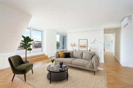 Modernes Traum-Penthouse mit Terrasse &amp; Stadtblick – Erstbezug im 4. Bezirk, Wohnung-kauf, 1.250.000,€, 1040 Wien 4., Wieden