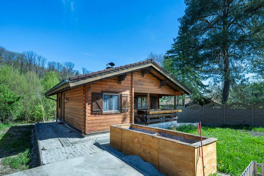 „Wohnen im Einklang mit der Natur – Stilvolles Holzhaus in traumhafter Ruhelage auf unverbaubarem Grundstück“, Haus-kauf, 369.000,€, 3003 Sankt Pölten(Land)