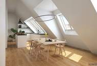 ARCHITEKTUR PUR | großzügige 3-Zimmer Dachterrassenwohnung mit herausragender Raumhöhe