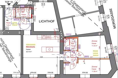 Mollardgasse: Sanierungs-Erstbezug + Provisionsfrei + 3 Min. zur U4 + Perfekte Wohnlage + Süd-/Ost-Ausrichtung + Klima (Sonderwunsch), Wohnung-kauf, 485.000,€, 1060 Wien 6., Mariahilf
