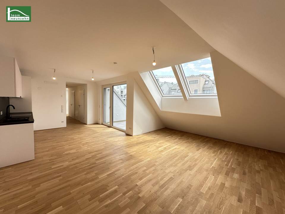Hochwertiger Erstbezug mit großer Süd-Terrasse in Hofruhelage nahe Kagraner Platz! Küche und top Ausstattung inklusive! - JETZT ZUSCHLAGEN
