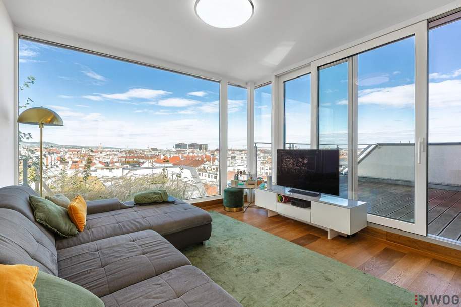 Ein unvergleichbarer Ausblick | 4-Zimmer Dachgeschoßwohnung mit hochwertiger Einbauküche | Parkplatz optional, Wohnung-kauf, 950.000,€, 1160 Wien 16., Ottakring
