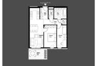 Zentrale 3-Zimmer-Wohnung mit Balkon