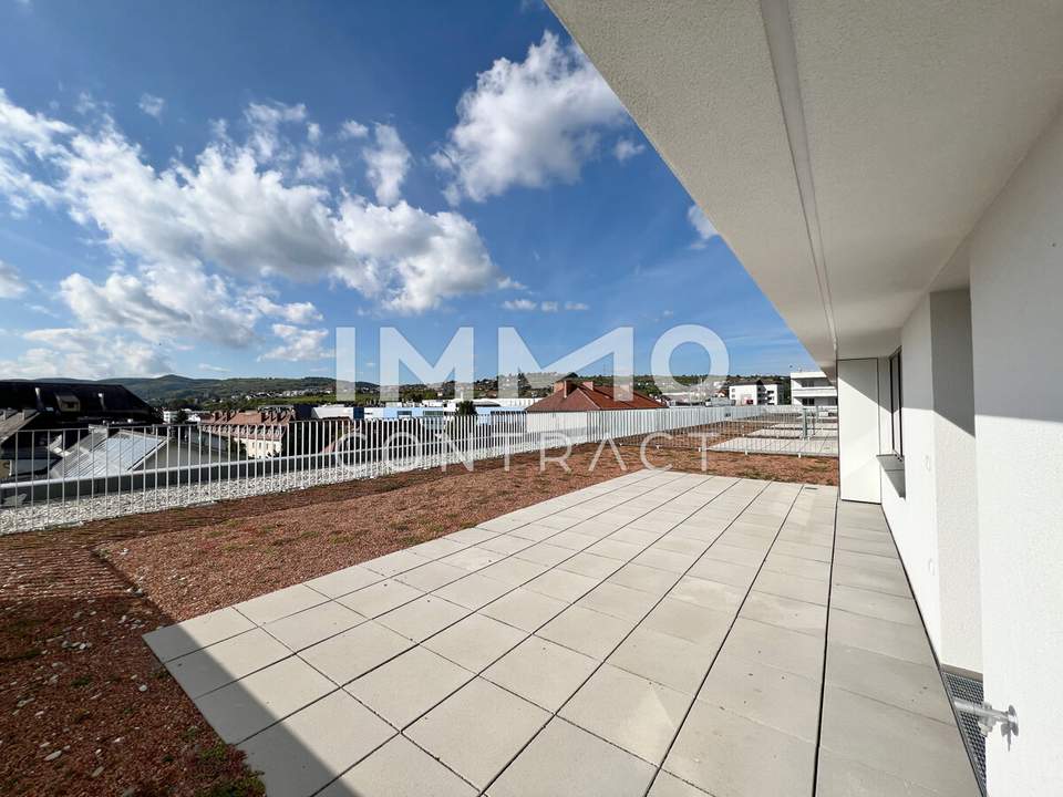 111,21qm 4ZI- PENTHOUSE 33,05qm Terrasse, 71qm Gründach u. 28,58qm Balkon, zzgl. 2 Tiefgaragenstellplätzen