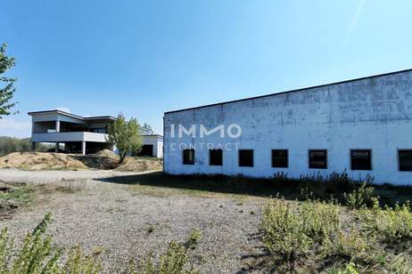 Attraktiver Betriebsstandort: Halle, Büro-/Wohngebäude und großes Grundstück mit Entwicklungspotential, Gewerbeobjekt-kauf, 2.650.000,€, 2474 Neusiedl am See