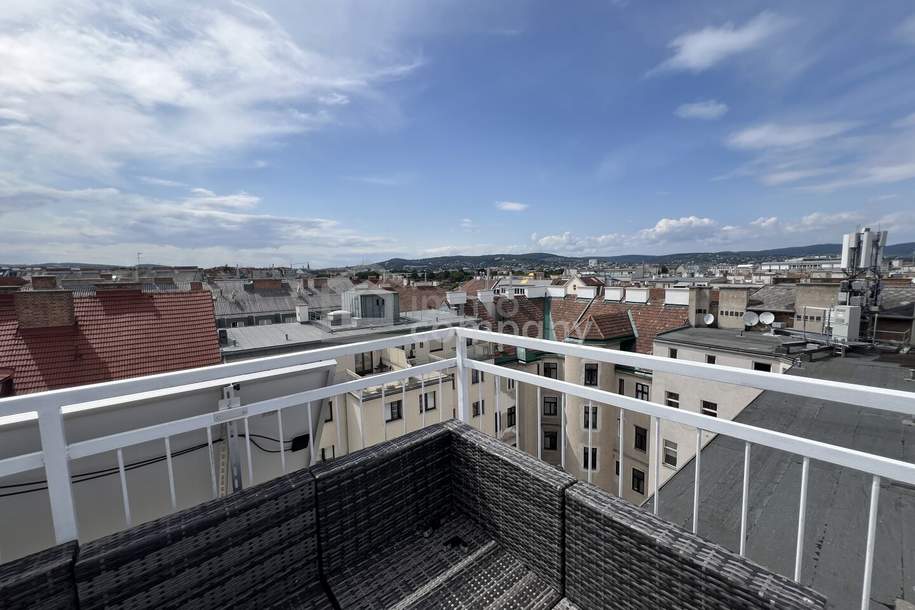 Luxuriöse zweistöckige Wohnung mit atemberaubendem Stadtblick + Balkon und geräumiger Terrasse! 15. Bezirk! U3, Wohnung-kauf, 865.000,€, 1150 Wien 15., Rudolfsheim-Fünfhaus