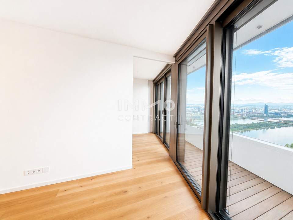 DANUBEFLATS: Premium Living - Edle 2-Zimmer-Wohnung in 40. Stock