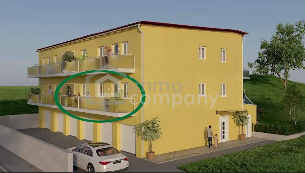 Seniorenwohnungen mit +PLUS+ in wunderbarer Grünruhelage / Top 1 - 1.OG - 71 m² - 3 Zimmer – Balkon - Garage / Bezug 2026