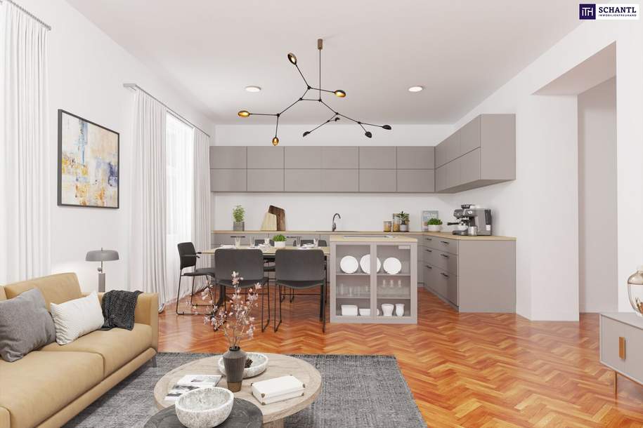 Entzückende Kleinwohnung mit perfekter Infrastruktur + Erstbezug nach Generalsanierung + ruhige Wohngegend nahe U6 + Luftwärmepumpe, Wohnung-kauf, 179.900,€, 1200 Wien 20., Brigittenau