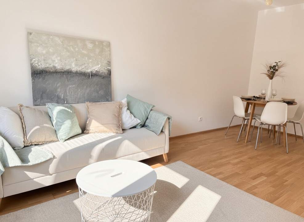 Wohlfühlwohnen mit optimaler Raumaufteilung: 3,5-Zimmer-Wohnung mit französischem Balkon und Gartenmitbenutzung
