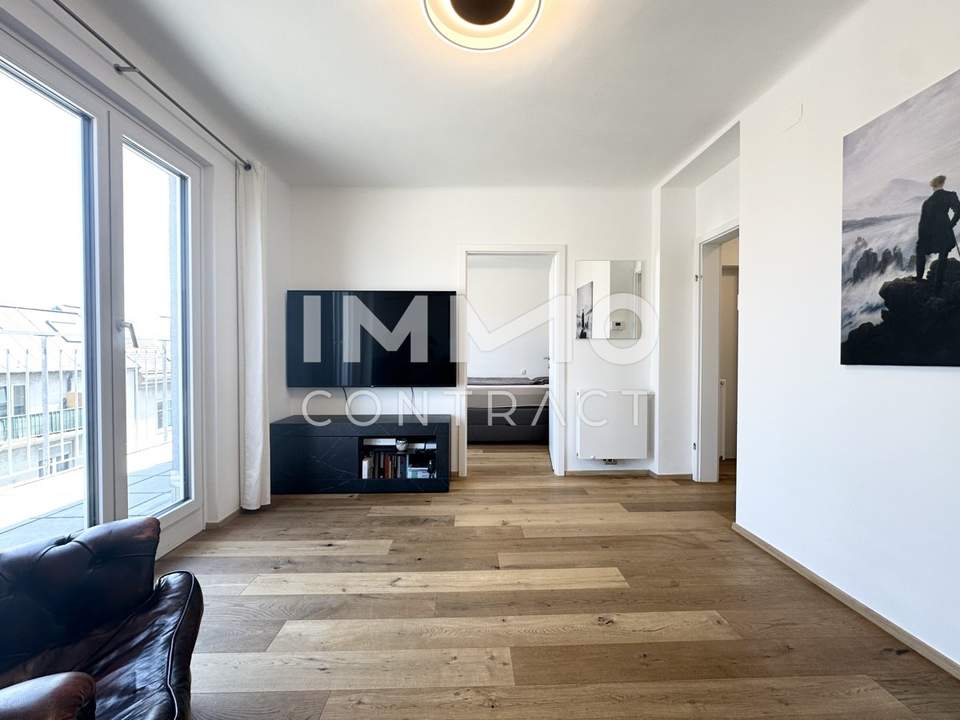 Terrassentraum nahe Alte Donau – 2 Zimmer mit separater Küche, Klimaanlage & Stellplatz in Ruhelage