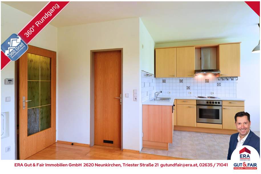 Gemütliche 2-Zimmer-Wohnung in Neunkirchen: Ab April 2024 verfügbar!, Wohnung-miete, 559,00,€, 2620 Neunkirchen