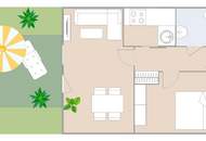 Charmante 2,5-Zimmer-Wohnung mit Garten und Terrasse