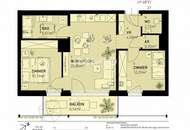 3,6% sparen: 3-Zimmer Wohnung mit Balkon und durchdachter Raumaufteilung im Florea