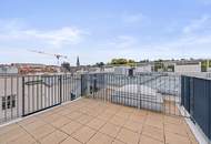 Erstbezug - Atemberaubende Dachterrasse in den Innenhof!