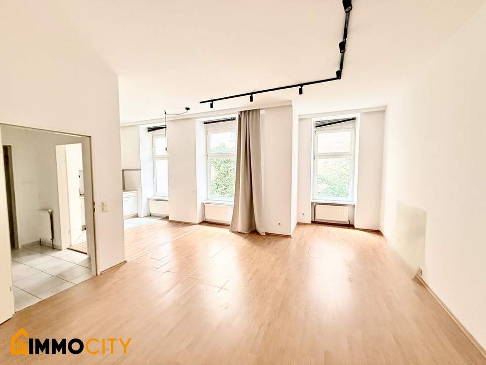 Attraktive Altbauwohnung 1,5 Zimmer im 8. Bezirk – Hofseitige Ruhelage in der Albertgasse