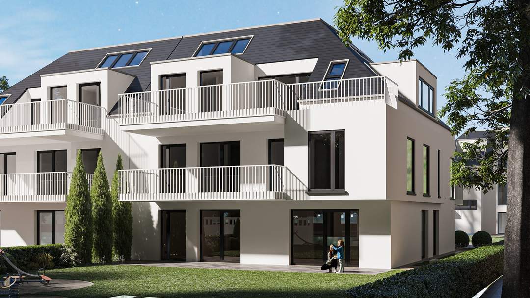 Perfekt aufgeteilte 3 Zimmerwohnung mit Balkon im Erstbezug